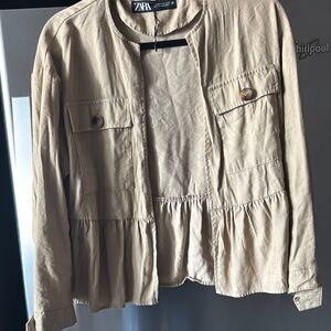 Zara XS Women's Tan Jacket